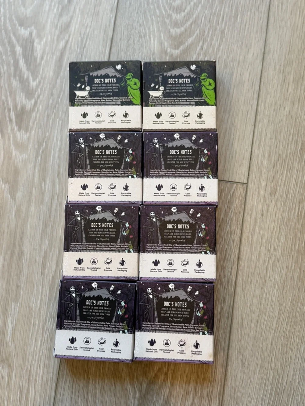 New Limited Edition 8 PACK Dr Squatch Nightmare Before Christmas Natural Soap